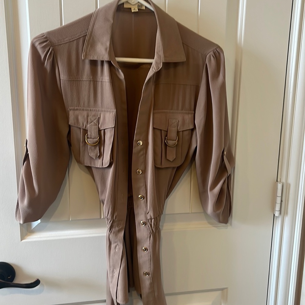 Kaii Beige button down shirt
